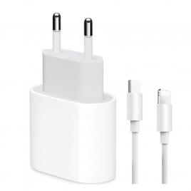 Kit de incarcator rapid pd20w, margot, compatibil cu iphone14/13/12/11, usb-c, 1m, alb