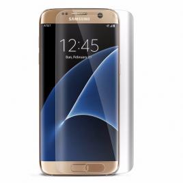 Pachet husa pentru samsung galaxy s7 edge, slim, transparent, cu folie de protectie gratis