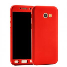 Capac de protectie full cover 360° pentru samsung galaxy a5 (2017) / a520, rosu