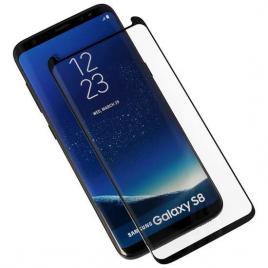 Folie protectie din sticla samsung g950 galaxy s8 pentru tot ecranul (full cover) curbata 3d (case friendly), neagra