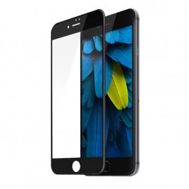 Folie sticla curbata iphone 8 plus / iphone 7 plus pentru tot ecranul (full cover) curbata 3d, neagra