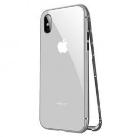 Husa 360 magnetic protection - iphone x, argintiu