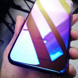 Husa apple iphone 7, mystyle crystal blue cameleon gradient color changer