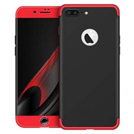 Husa apple iphone 8 plus, mystyle, 360° 3in1 negru-rosu