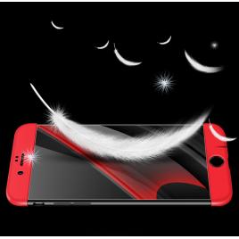 Husa full cover 360 gkk apple iphone 8 - negru-rosu