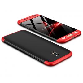 Husa full cover 360 gkk samsung galaxy j3 2017 j330, j3 pro 2017 - negru-rosu