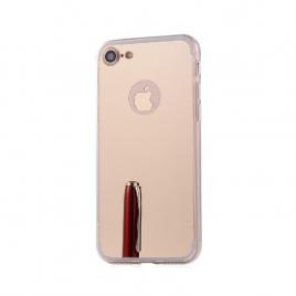 Husa mirror slim iphone 7 / 8 cu margini din silicon - gold