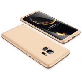 Husa samsung galaxy a8 2018, fullbody mystyle gold, acoperire completa 360 grade cu folie de protectie gratis