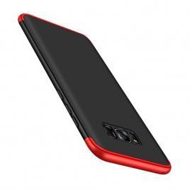 Husa samsung s8 gkk full cover 360 - negru/rosu