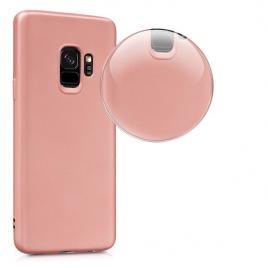 Husa pentru samsung galaxy a8 2018, mystyle perfect fit , rose-gold