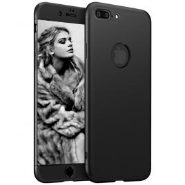 Husa telefon apple iphone 6/6s ofera protectie subtire 3in1 lux design black + folie sticla