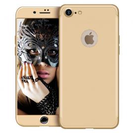 Husa telefon apple iphone 6plus /6s plus ofera protectie subtire 3in1 lux design gold + folie sticla