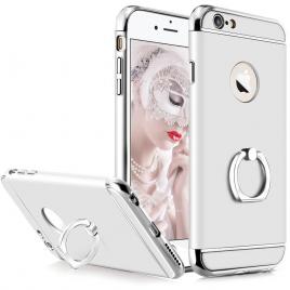 Husa telefon iphone 6/6s plus ofera protectie 3in1 ultrasubtire - silver s ring