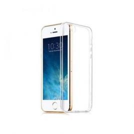 Pachet husa din silicon transparent (gel tpu)+ folie sticla securizata compatibil cu iphone 5s