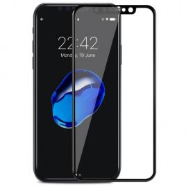 Folie sticla 6d iphone x geam protectie acoperire completa neagra