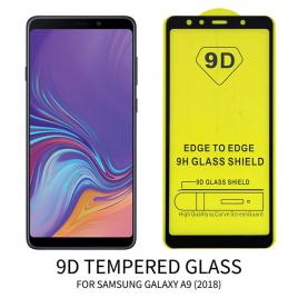 Folie de sticla samsung galaxy a9 2018, mystyle 9d full glue black