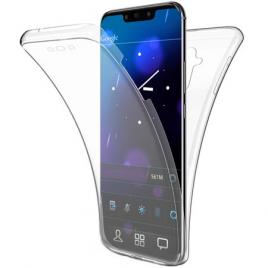 Husa full tpu 360° (fata + spate) compatibila cu apple iphone xs, transparent