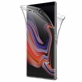 Husa full tpu 360° (fata + spate) pentru samsung galaxy note 9, transparent