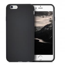 Husa iphone 6 / iphone 6s (4.7″) tip carcasa slim silicon mat, negru
