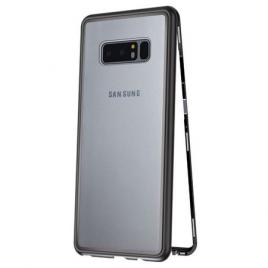 Husa pentru samsung galaxy note 8 mystyle ,magnetica mystyle negru, spate de sticla securizata premium