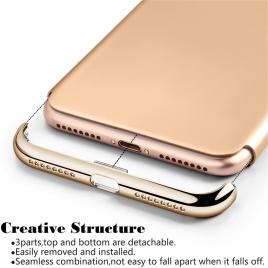 Husa telefon iphone 7 plus ofera protectie 3in1 ultrasubtire - lux gold g