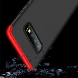 Carcasa samsung galaxy s10 plus, mystyle, 360° 3in1 negru-rosu