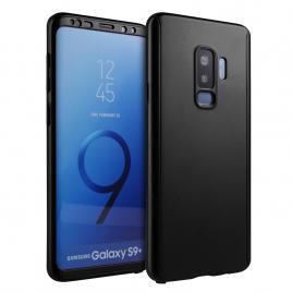 Husa 360° matte full protection - samsung galaxy s9 - negru - (fata + spate + folie de protectie din silicon)