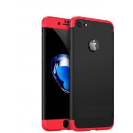 Husa apple iphone 6/6s, mystyle, 360° 3in1 negru-rosu