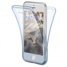 Husa full tpu 360° (fata + spate) pentru iphone 6 / 6s, albastru transparent