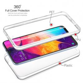 Husa samsung galaxy a40, mystyle fullbody ultra slim tpu , fata - spate transparenta
