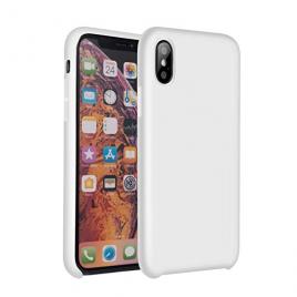 Husa compatibila cu apple iphone x, silicon antisoc alb mystyle