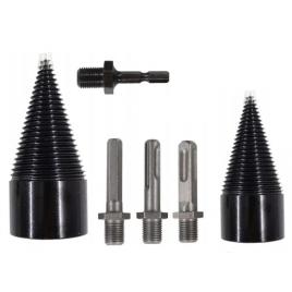 Set burghie conice pentru despicare lemn, 32 mm / 42 mm – xr11248