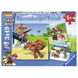 Puzzle patrula catelusilor, 3x49 piese