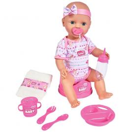 Papusa simba new born baby 43 cm cu accesorii