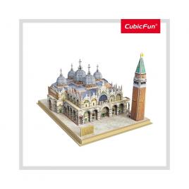 Puzzle 3d cu brosura piata san marco 107 piese