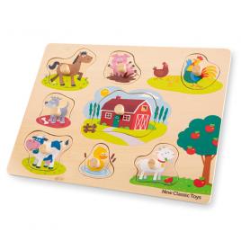 Puzzle lemn ferma 9 piese