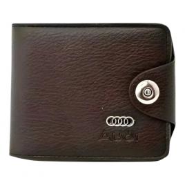 Portofel cu insigna auto, bmw/audi/mercedes/vw, maro/negru
