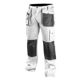 Pantaloni de lucru albi nr.l/52 neo tools 81-120-l