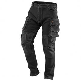 Pantaloni denim negri nr.xxl/56 neo tools 81-236-xxl
