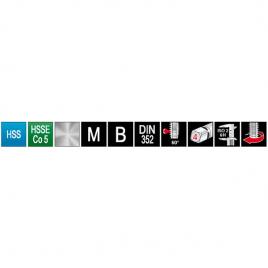 Set 15 piese, tarozi hss, m3-m12 + burghie 2,5-10,2mm ruko 245004ro