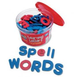 Litere magnetice mari si mici - learning resources
