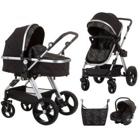 Carucior copii 3 in 1 chipolino havana obsidian leaves