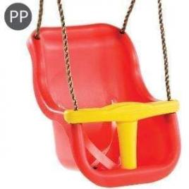 Leagan baby seat luxe culoare rosu/galben, franghie pp 10