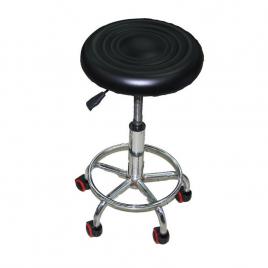 Scaun rotund cu roti pentru salon SS02N, Negru