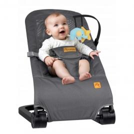 Balansoar pentru copii 2 in 1 cu jucarii, nukido 705200, gri