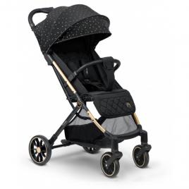 Carucior sport pentru copii, 78 x 33 x 104 cm, nukido paseo, negru cu auriu