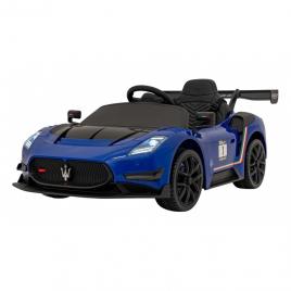 Masinuta electrica cu telecomanda maserati mc20 gt2, roti eva, scaun tapitat, 115x61x46 cm, putere 110w - albastru