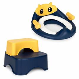 Reductor toaleta cu scara pentru copii ecotoys ha-p17-18 - bleumarin