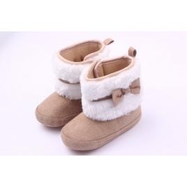 Cizmulite bebelusi cu blanita si fundita (marime disponibila: 3-6 luni (marimea
