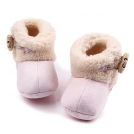 Cizmulite cu blanita - roz (marime disponibila: 3-6 luni (marimea 18